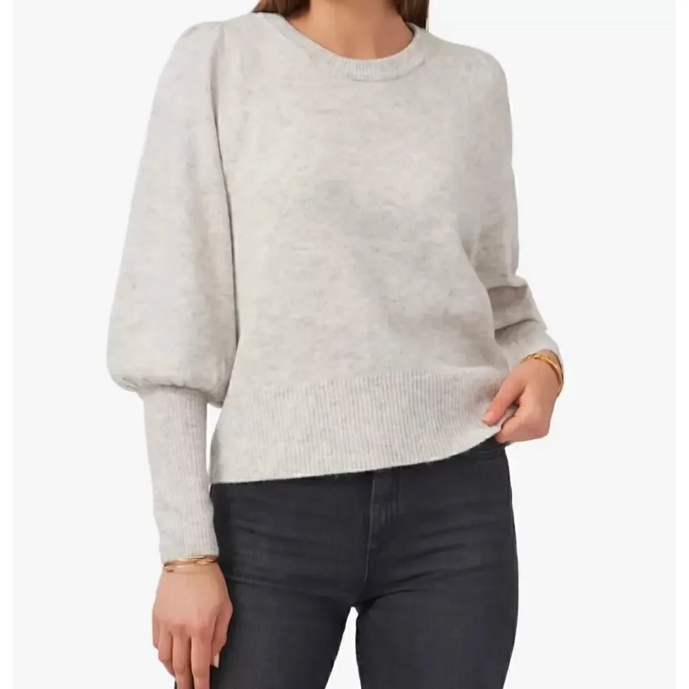 ✨ Vince Camuto Balloon Sleeve Sweater – Malted Cream, Size XL – NWT! ✨